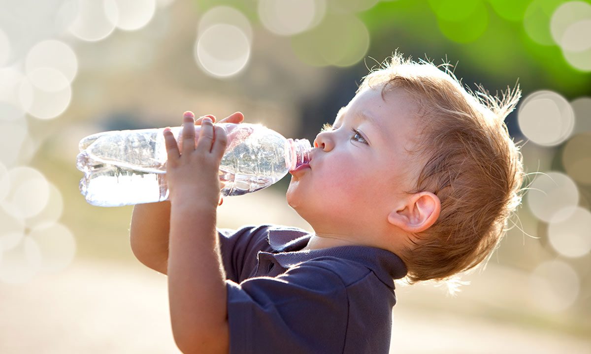 Baby drinking water store bottle